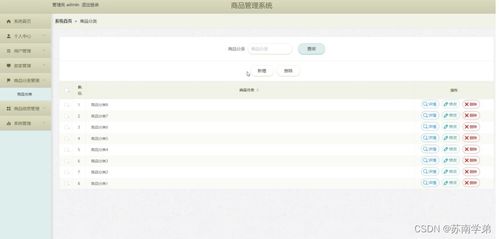 基于 Spring Boot 的商品管理系统设计与实现（含数据库）